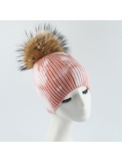 Haila - High Crown Striped Knit Beanie