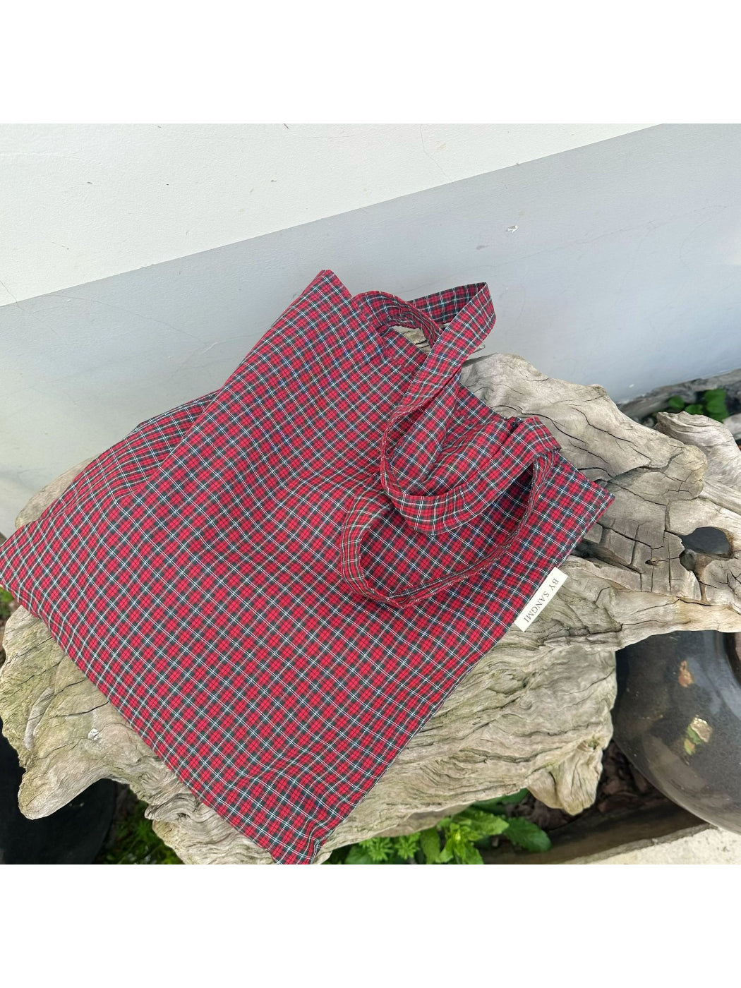 Cosbai - Classic Plaid Everyday Tote Bag