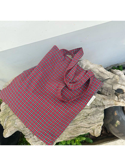 Cosbai - Classic Plaid Everyday Tote Bag