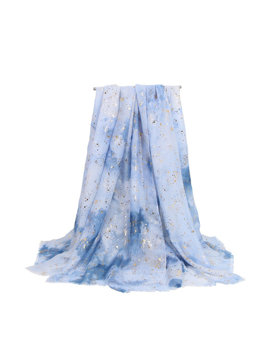 Scarvii - Watercolor Style Print Long Fashion Scarf