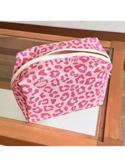 Cosbai - Leopard Print Travel Toiletry Storage Bag