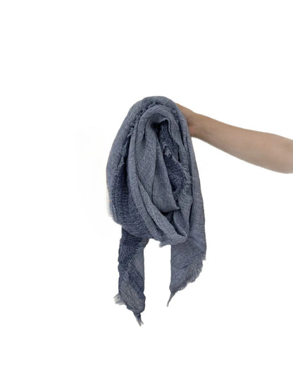 Scarvii - Crinkled Woven-Look Scarf