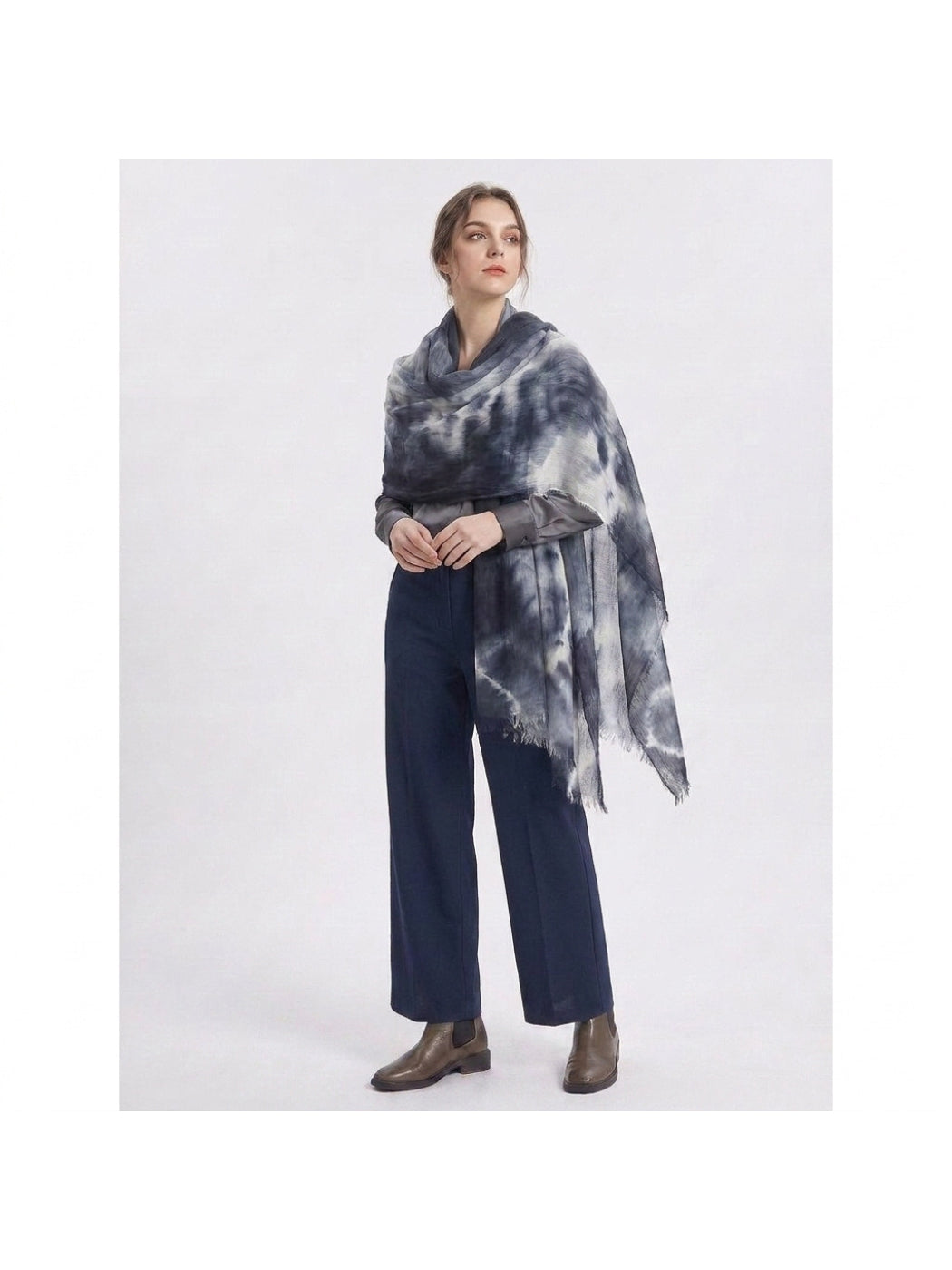 Scarvii - Abstract Tie-Dye Long Scarf