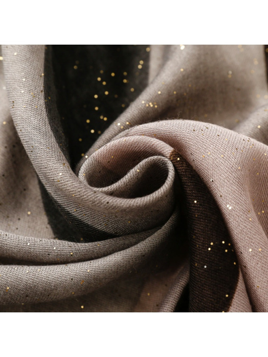 Scarvii - Abstract Art Scarf with Gold Foil & Glitter