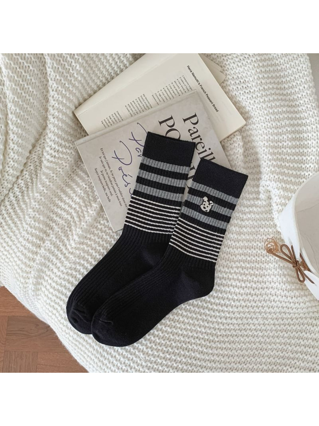 Rufia - Classic Stripe Cat Crew Socks product image 6