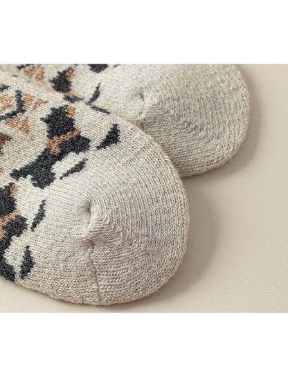 Rufia - Nordic Pattern Winter Crew Socks