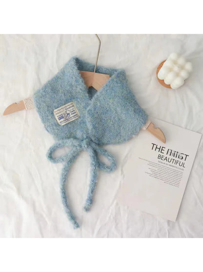 Scarvii - Soft Knit Tie Front Scarf