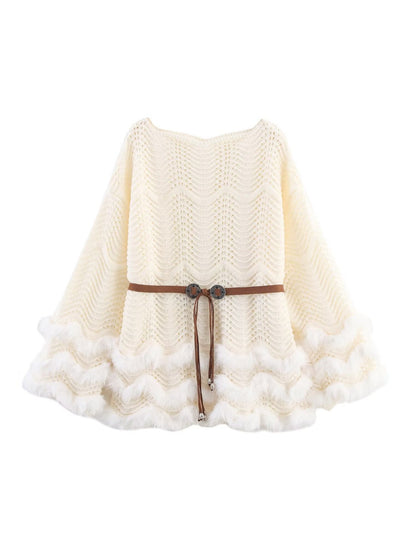 Crosa Round Neck Knit Belted Dress product shape
