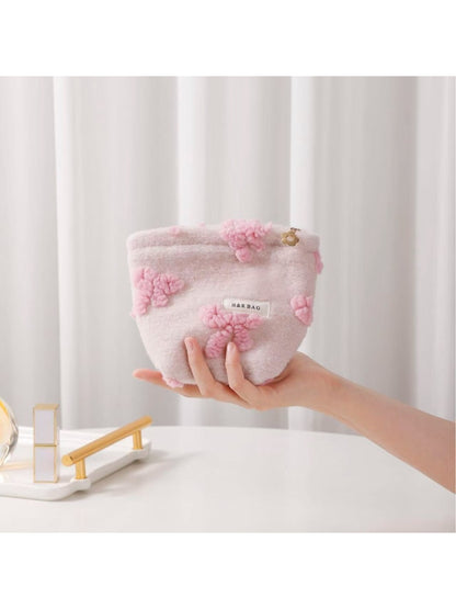 Cosbai - Teddy Bow Cosmetic Bag