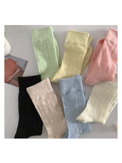Rufia - Soft Ribbed Knit Crew Socks