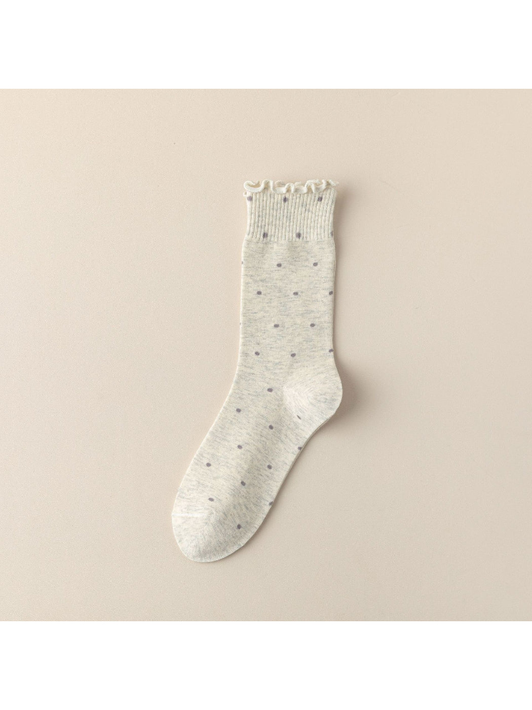 Rufia - Polka Dot Lettuce-Edge Crew Socks product image 6