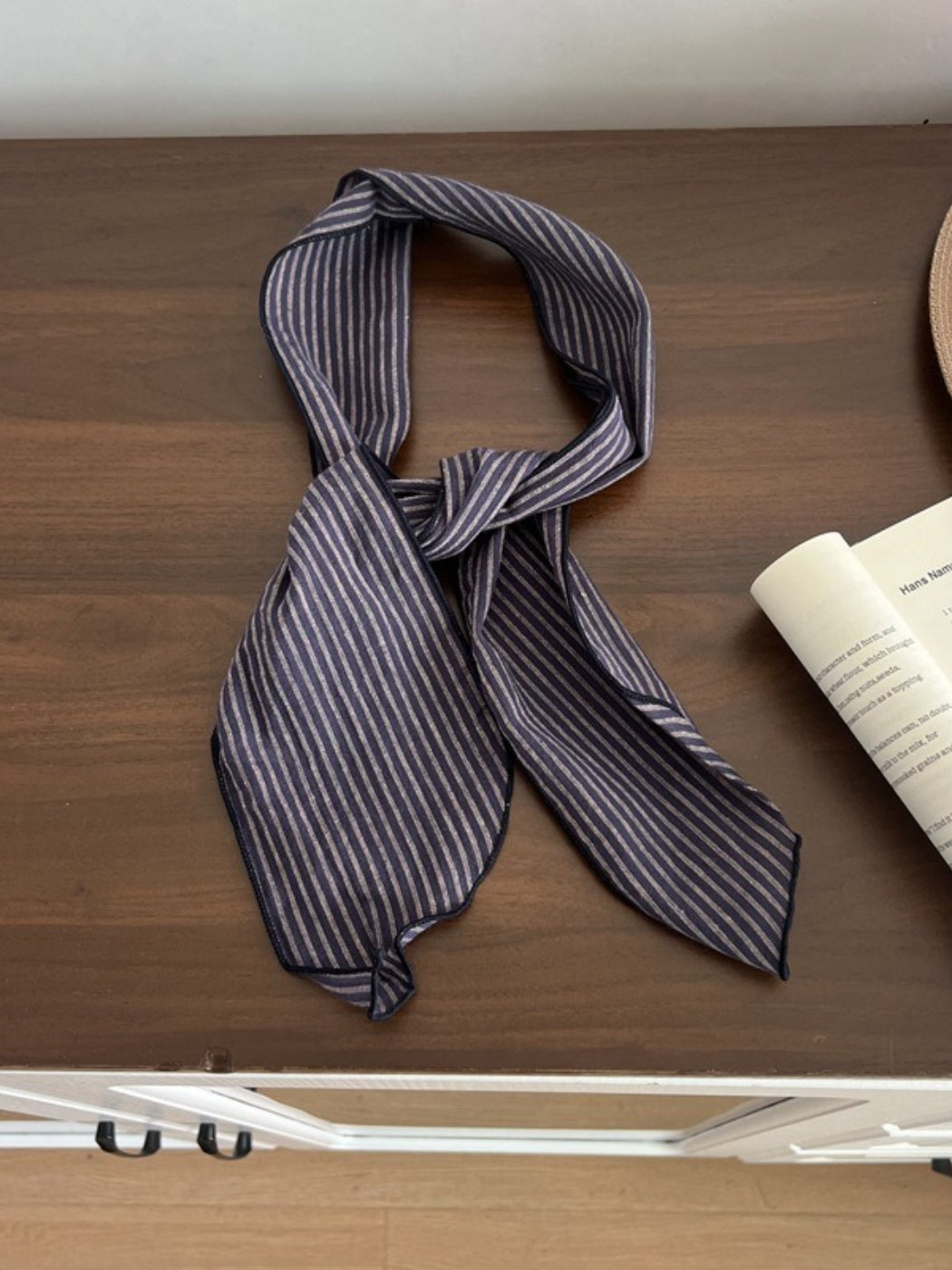 Scarvii Soft Stripe Skinny Scarf