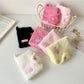 Cosbai - Solid Color Fold Over Plush Coin Purse