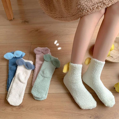 Rufia - Colorful Bowknot Toweling Socks