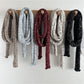 Scarvii - Winter Long Narrow Scarf with Starry Print
