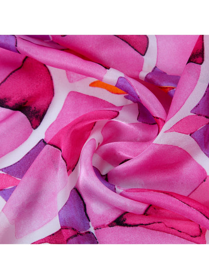Scarvii - Watercolor Ginkgo Leaf Print Fashion Scarf
