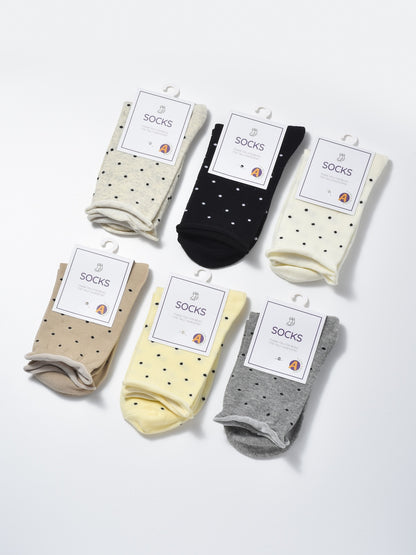 Rufia - Japanese Polka Dot Mid-Calf Socks