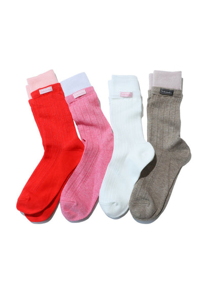 Rufia - Dopamine Summer Mesh Colorblock Ankle Socks