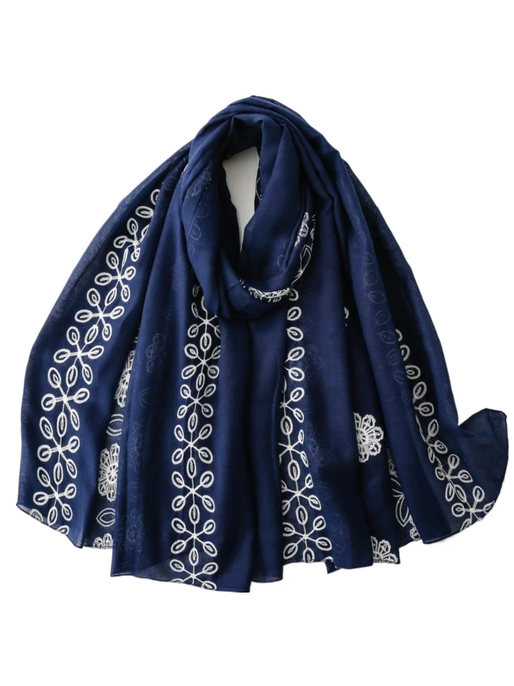 Scarvii - Floral Vine Lightweight Wrap Scarf