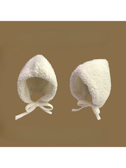 Haila - Fleece Tie-Up Winter Bonnet Hat