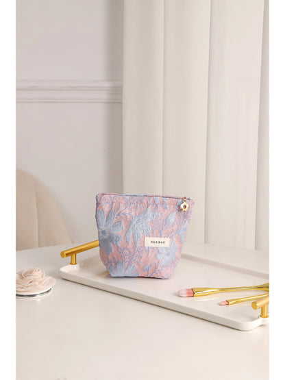 Cosbai - Jacquard Floral Cosmetic Bag