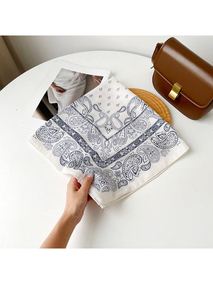 Scarvii - Paisley Print Square Scarf
