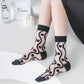 Rufia - 4 Pairs Mesh Socks for Women