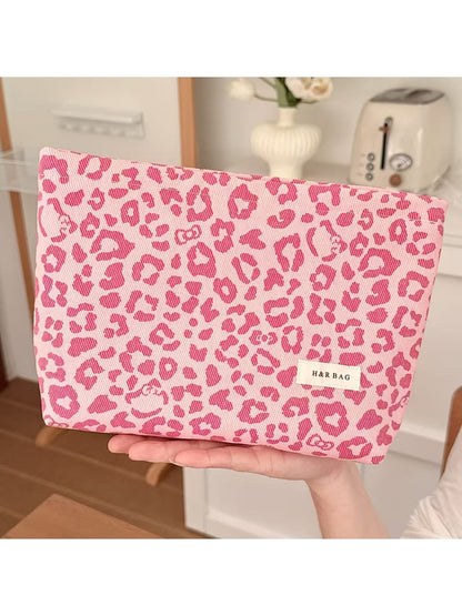 Cosbai - Leopard Print Travel Toiletry Storage Bag