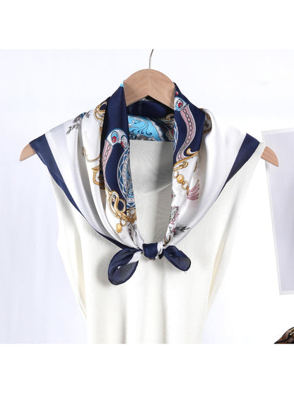 Scarvii - Vintage Jewelry Print Square Scarf