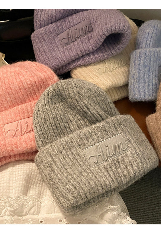 Haila - Vintage Solid Color Beanie