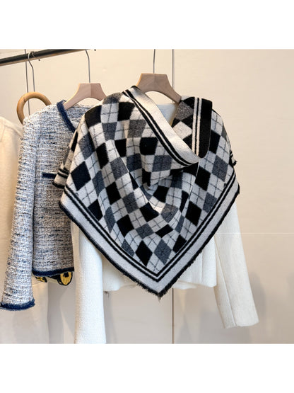 Scarvii - Classic Pattern Knit Wrap Scarf