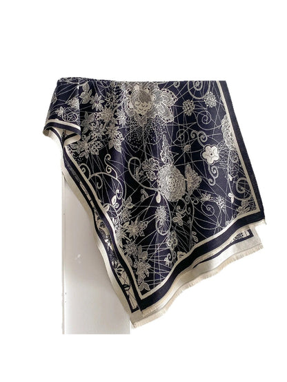 Scarvii - Floral Vine Print Scarf