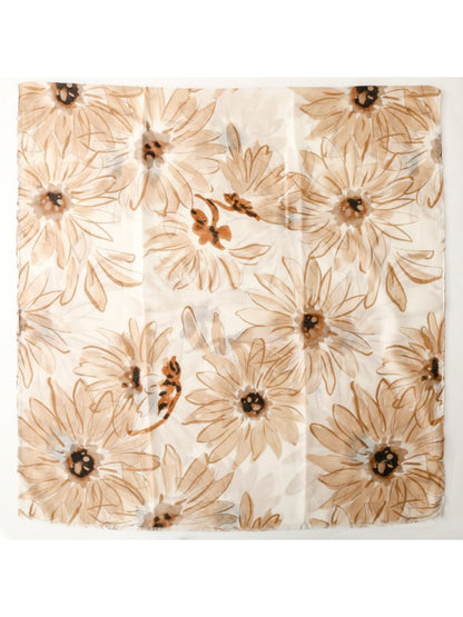 Scarvii - Daisy Print Scarf & Shawl for Women