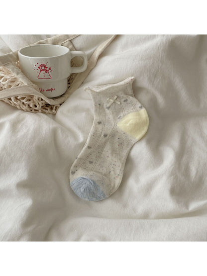 Rufia - Cute Bow Cartoon Lightweight Ankle Socks