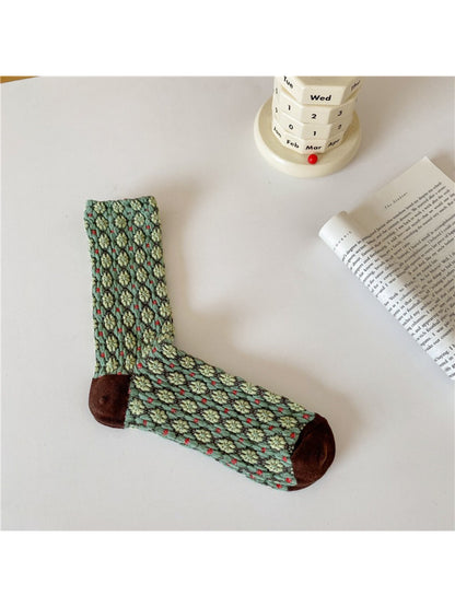 Rufia - Cluster Bloom Pattern Crew Socks