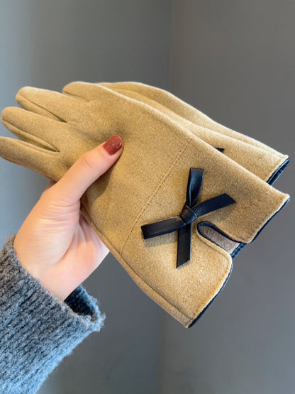 Gloving - Women's Winter Touchscreen Gloves with bow
