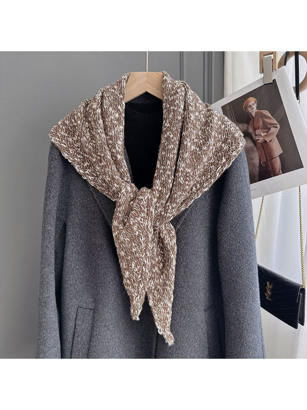 Scarvii - Modern Marled Triangle Wrap