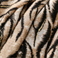 Scarvii - Zebra Print Scarf & Shawl with Gold Foil Fringe