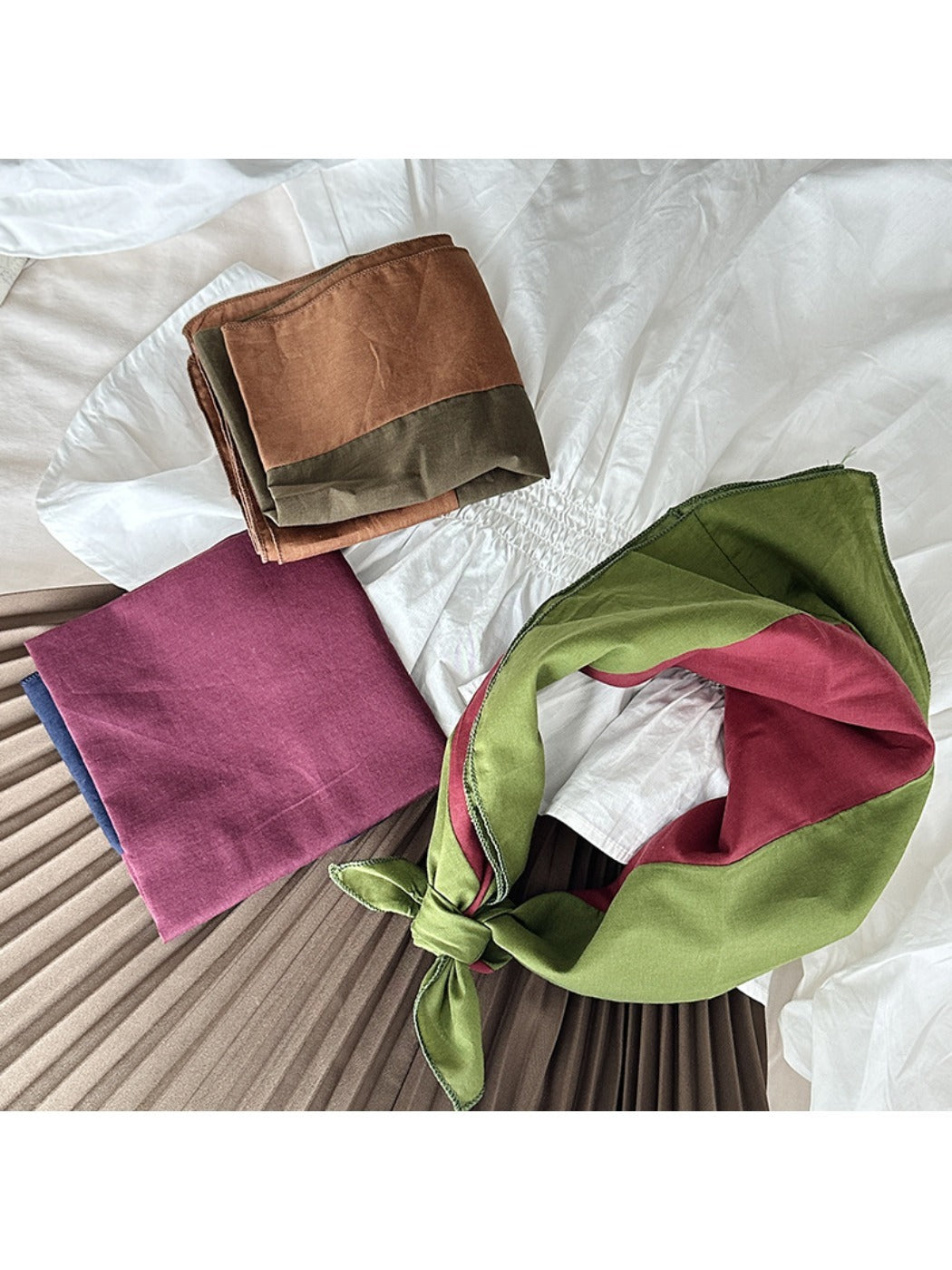 Scarvii - Color Block Square Scarf