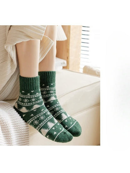 Rufia - Forest Pattern Crew Socks