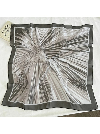Scarvii - Abstract Line Art Sheer Square Scarf