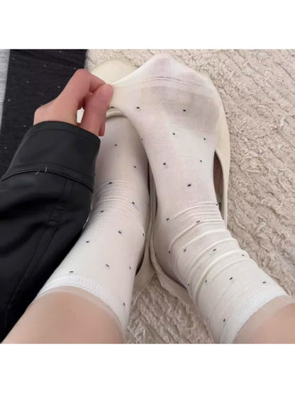 Rufia - Retro Dot Women's Crew Socks