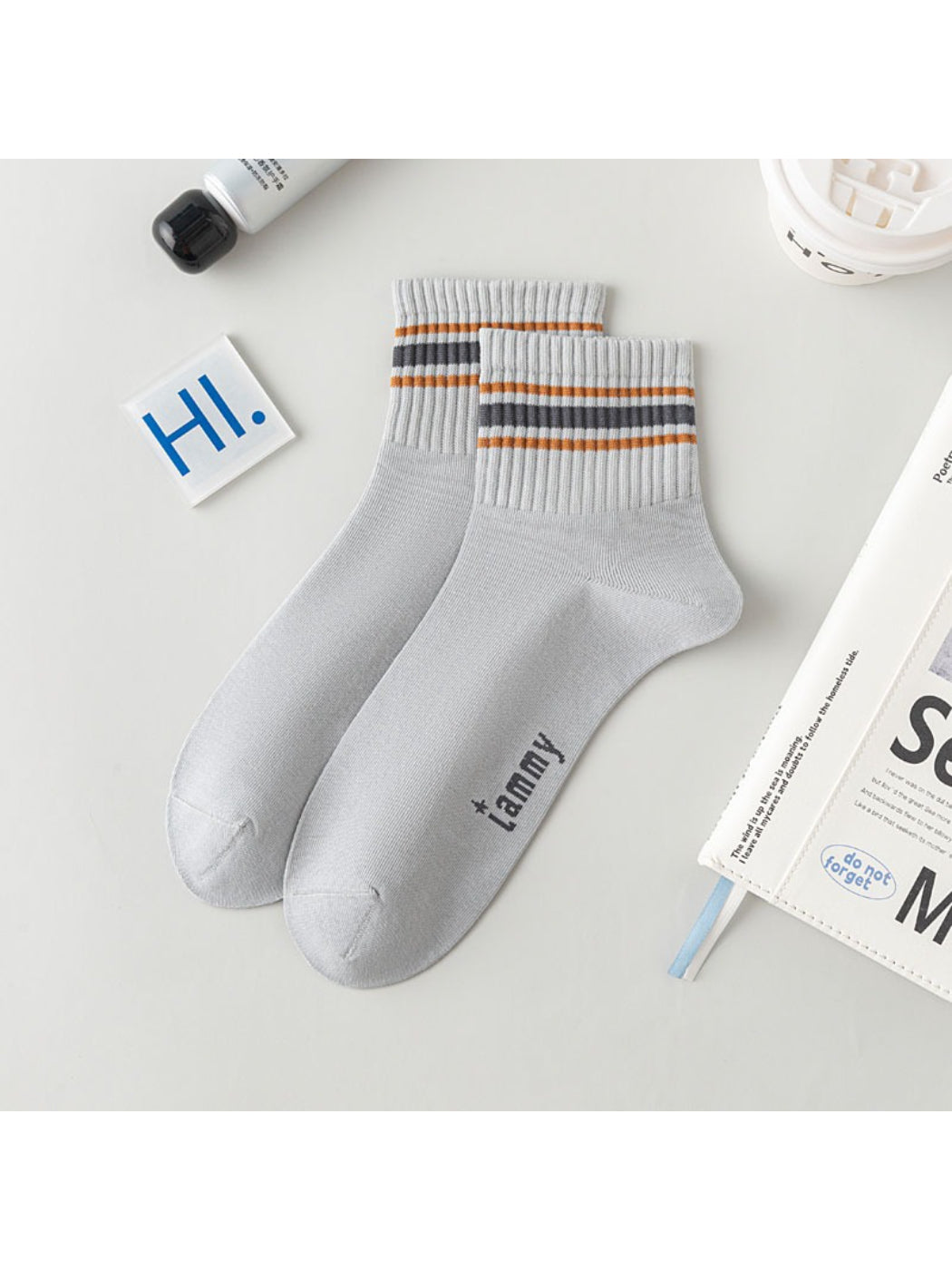 Rufia - Ribbed Stripe Ankle Socks product image 7