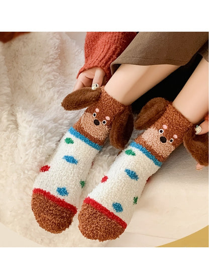 Rufia - Dachshund Plush Socks with Long Ears
