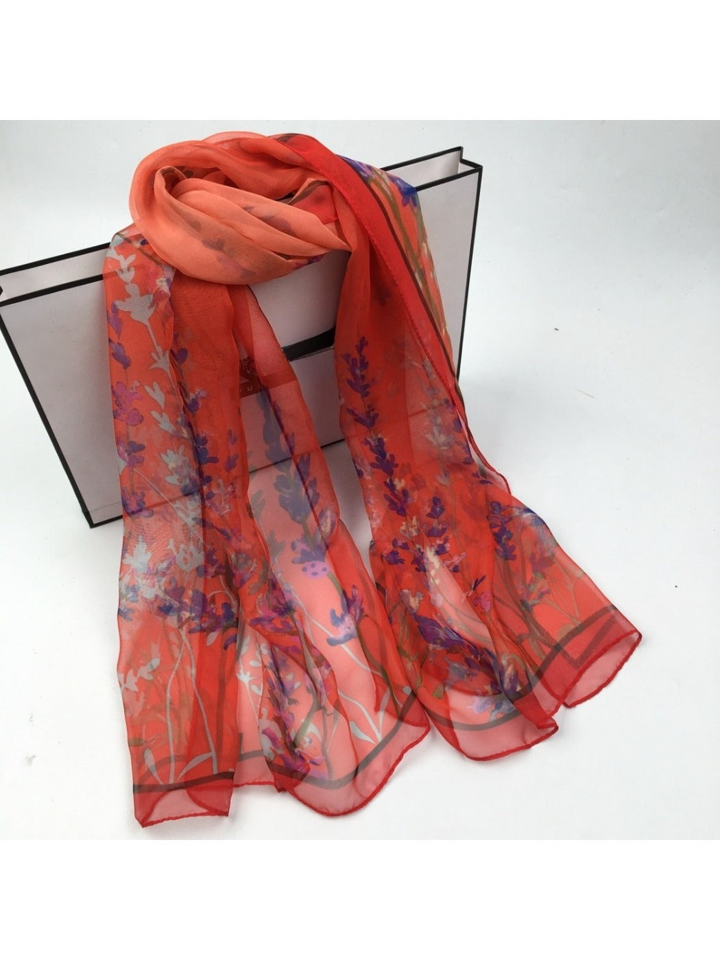 Scarvii - Lily of the Valley Printed Scarf - Versatile & Stylish