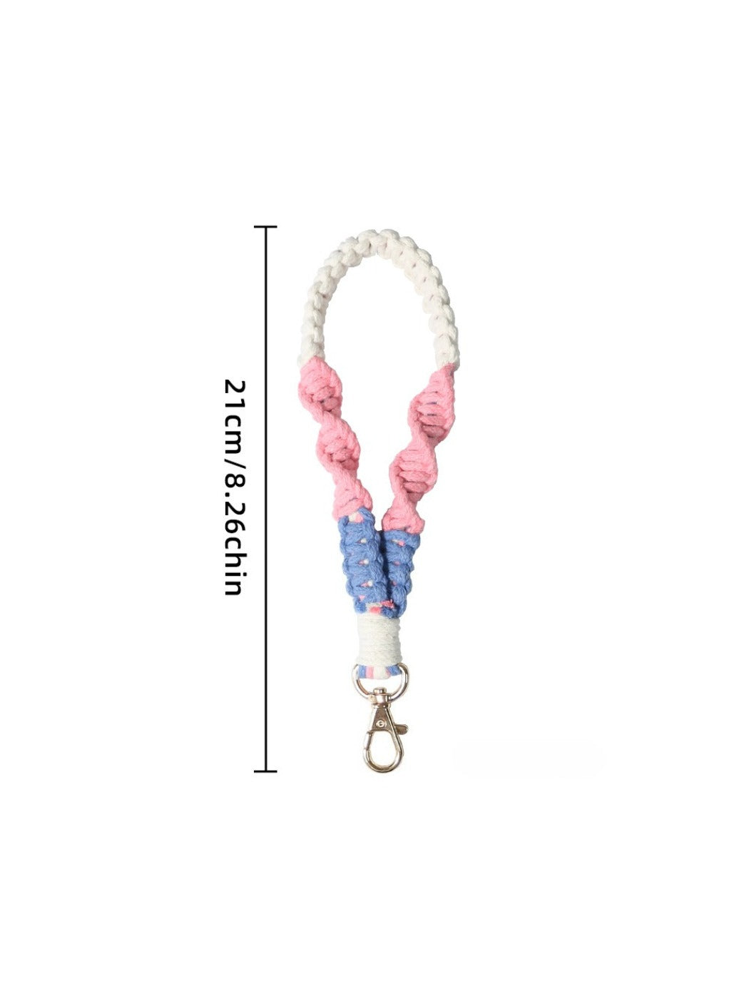Koco Colorful Crochet Phone Lanyard Keychain for Women color options including Grey, Yellow, Purple