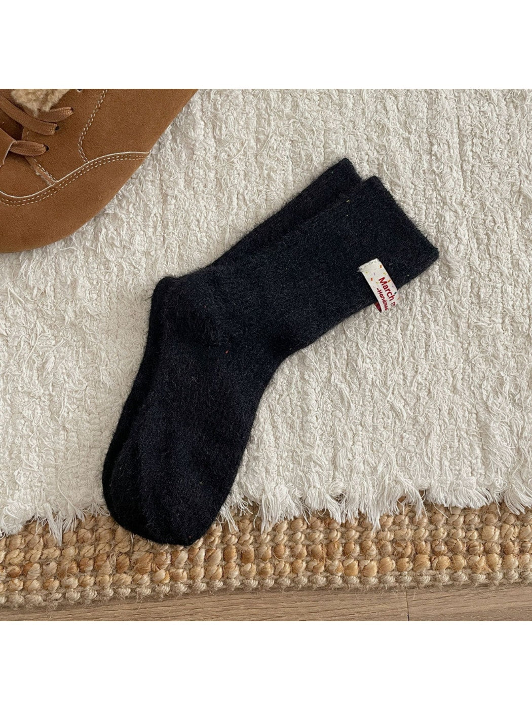 Rufia - Dreamy Pastel Solid Color Crew Socks