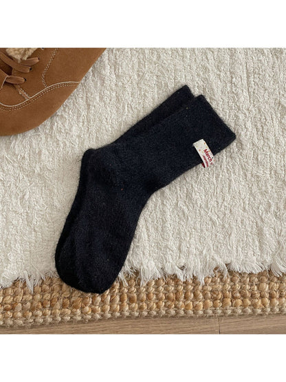 Rufia - Dreamy Pastel Solid Color Crew Socks
