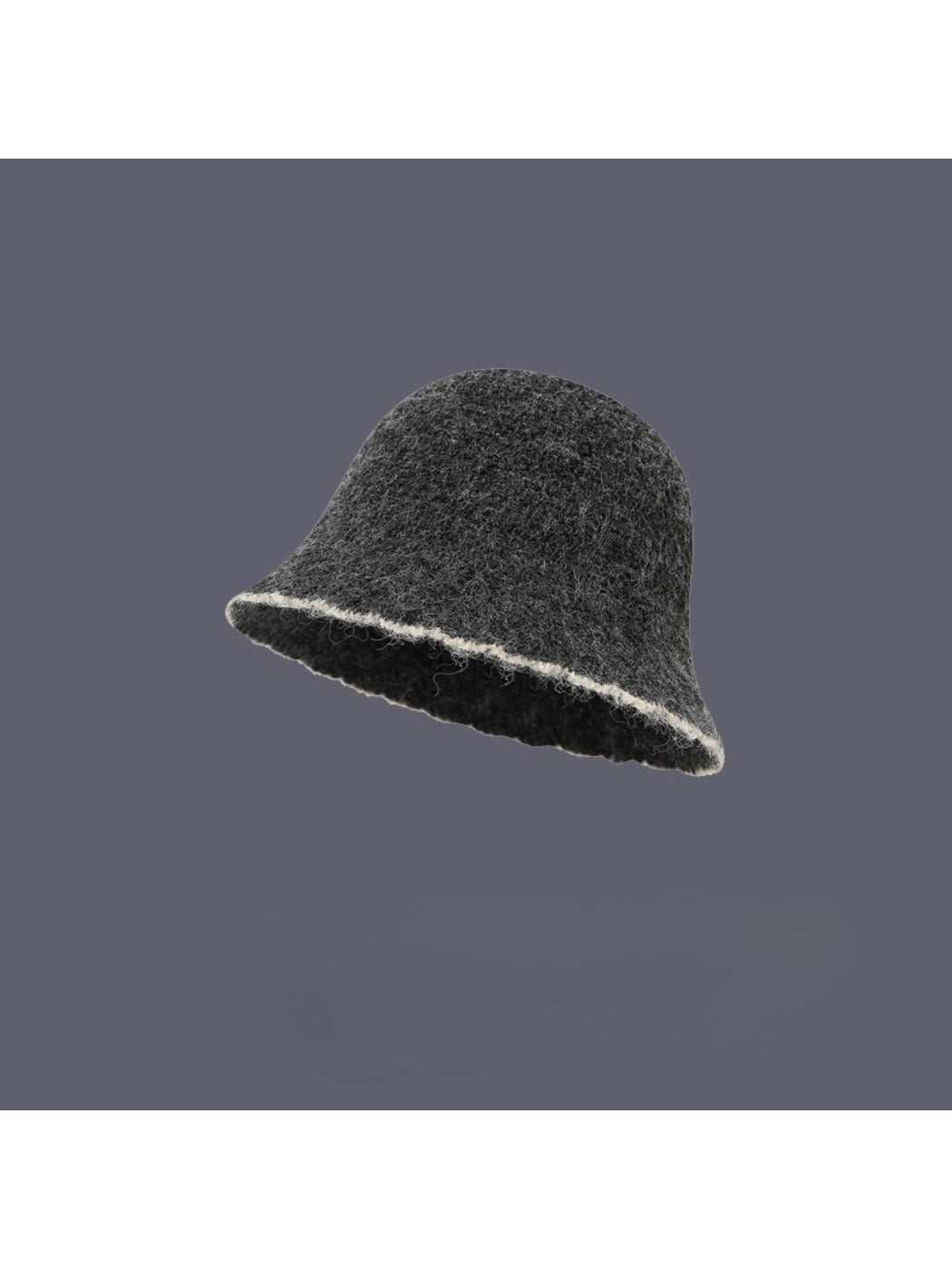 Haila - Contrast Edge Knit Bucket Hat