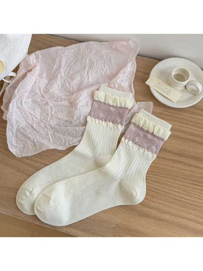 Rufia - Sweet Lace Trim Crew Socks product image 7